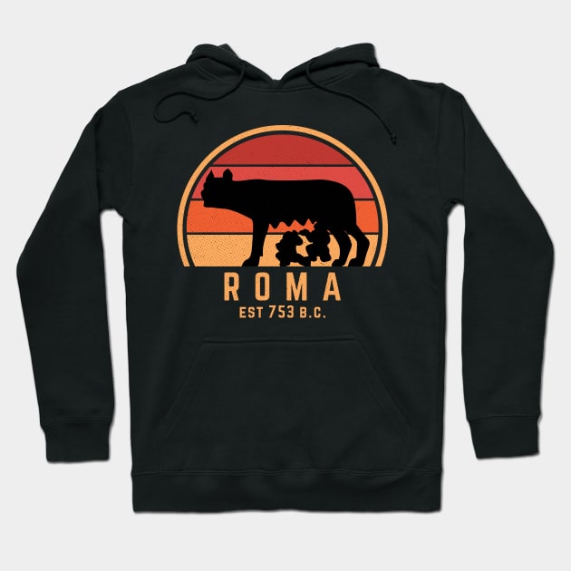 Roma Est 753 BC Founding Of Rome Hoodie by zeno27